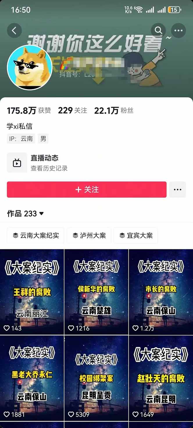 AI大案纪实短视频制作课,文案生成+剪辑教学+伙伴计划,单条收益7-10元