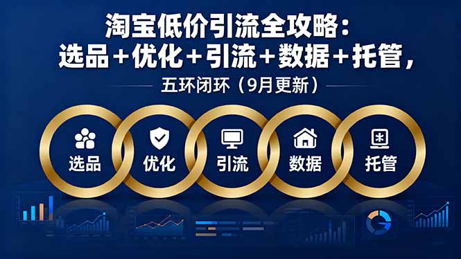 图片[1]-淘宝低价引流全攻略：选品＋优化＋引流＋数据＋托管，五环闭环(9月更新-阿鑫