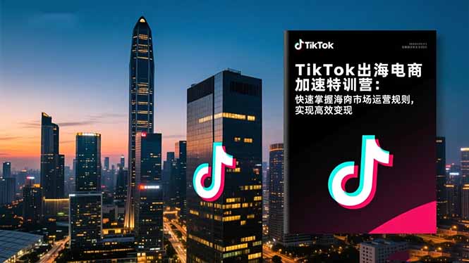 图片[1]-TikTok出海电商加速特训营：快速掌握海外市场运营规则，实现高效变现-阿鑫