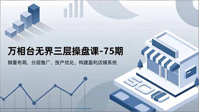 图片[1]-万相台无界三层操盘课-75期，销量布局、分层推广、投产优化，构建盈利店铺系统-阿鑫