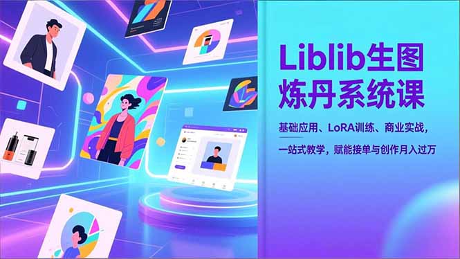 图片[1]-Liblib生图炼丹系统课，基础应用、LoRA训练、商业实战，一站式教学，赋能接单与创作月入过万-阿鑫