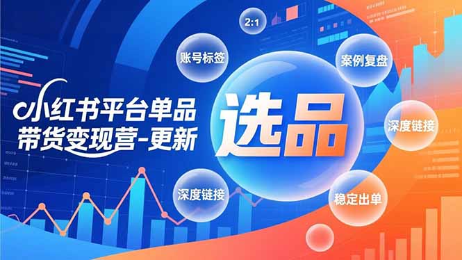 图片[1]-小红书平台单品带货变现营-更新，极致选品、账号标签、案例复盘，深度链接，快速启动稳定出单-阿鑫