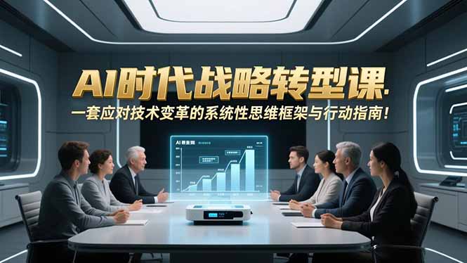 图片[1]-AI时代战略转型课：一套应对技术变革的系统性思维框架与行动指南！-阿鑫