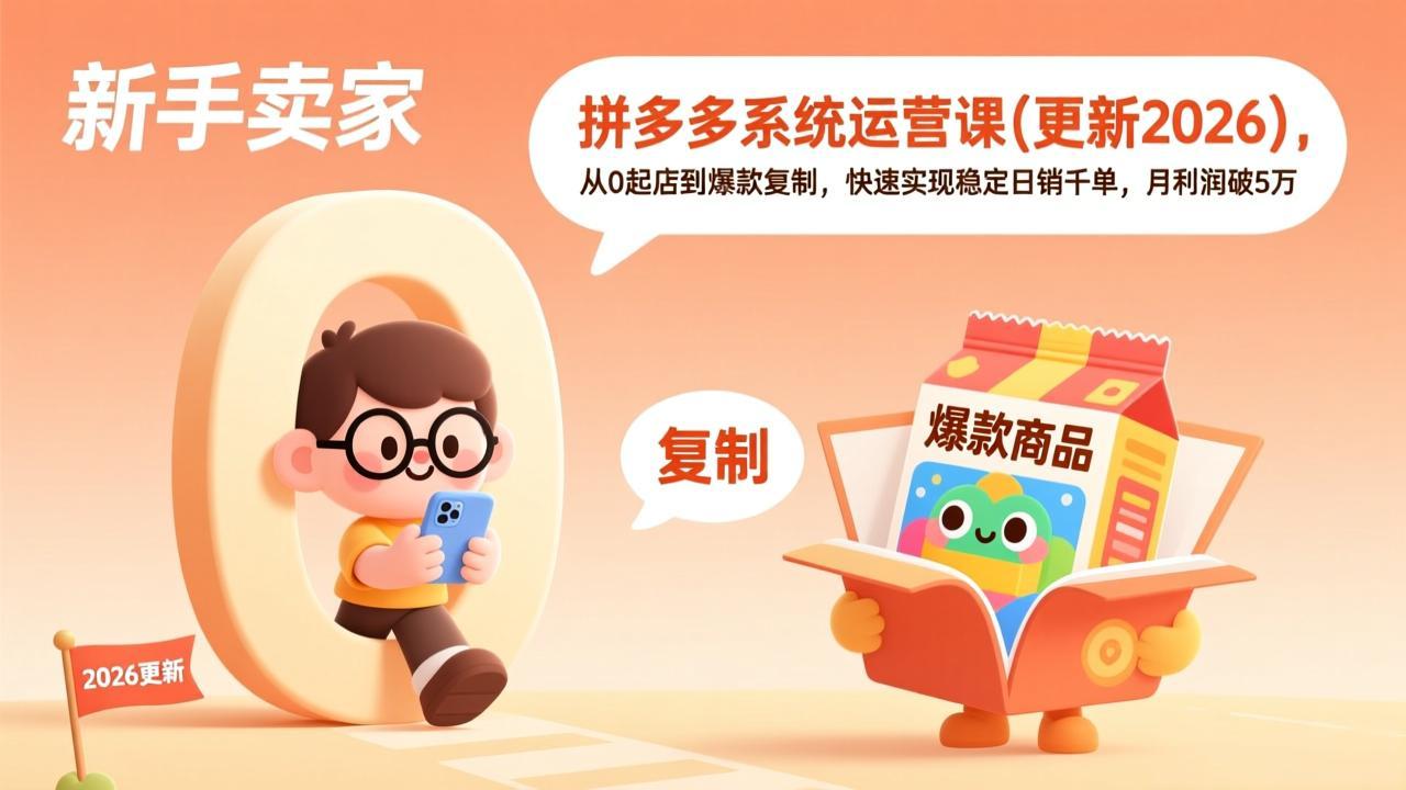 图片[1]-拼多多系统运营课(更新2026-阿鑫