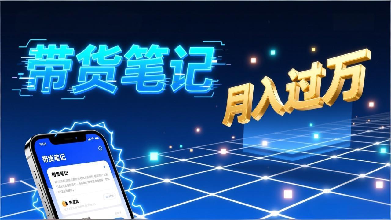 小红书爆款笔记带货实战：拆解封面标题正文全要素，手把手教你单篇笔记带货月入过万-阿鑫