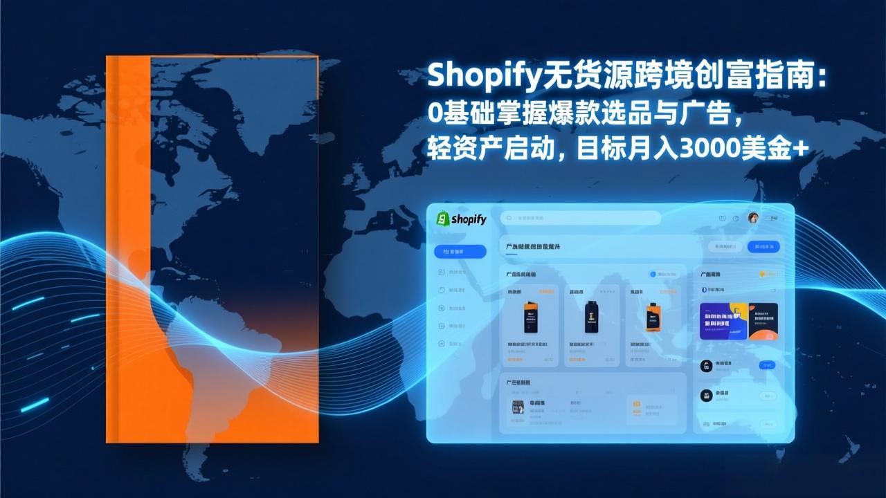 Shopify爆款打法实战：从选品到广告投放，复制爆款模型，驱动独立站月销售额破万刀-阿鑫
