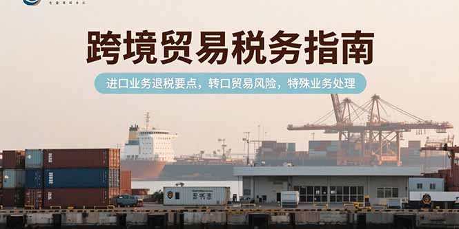 图片[1]-跨境贸易税务指南，进口业务退税要点，转口贸易风险，特殊业务处理-阿鑫