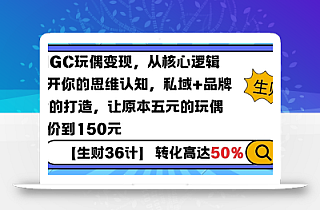 AIGC玩偶变现,从核心逻辑打开你的思维认知,私域+品牌IP的打造,让原本五元的玩偶溢价到150元