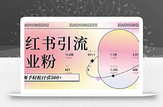 小红书私域引流无脑操作法:AI生成内容,粉丝自动转化,新手轻松日引500+创业粉
