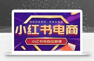 小红书电商运营实操课,新手从0~1落地实操