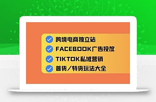 跨境电商独立站及全域流量营销,从0基础快速入门并精通跨境电商运营
