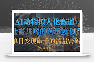 单日变现破千的流量密码,AI动物拟人化赛道+社畜共鸣的跨维度创作