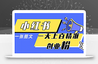 小红书模版一张图片一天轻松引流上百创业粉