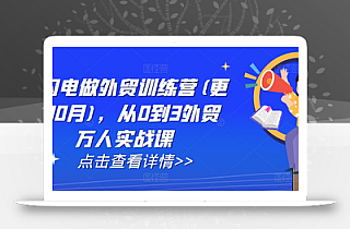 AI闪电做外贸训练营(更新25年4月),从0到3外贸万人实战课
