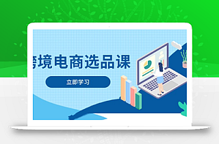 跨境电商选品课:涵盖电动滑板车、健康医疗、电子游戏、厨房用品、宠物等