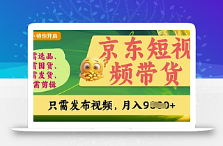 京东短视频带货,开启零门槛躺Z新时代【揭秘】