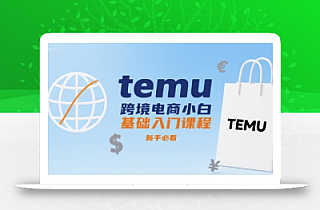 temu跨境电商小白基础入门课程,新手必看
