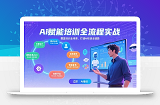 AI赋能培训全流程实站,覆盖培训全场景,打通 Al培训全链路