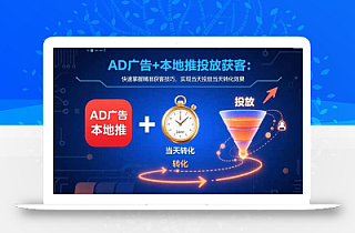 AD广告+本地推投放获客:快速掌握精准获客技巧,实现当天投放当天转化效果