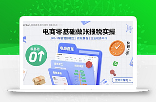 电商零基础做账报税实操快速上手,从0-1学会套账建立,做账准备,企业税务申报