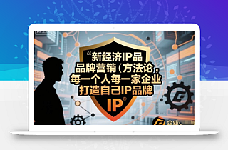 新经济IP品牌营销方法论,每一个人每一家企业都应该打造自己IP品牌