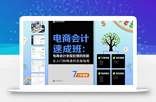 电商会计速成班,电商会计全程处理的技能