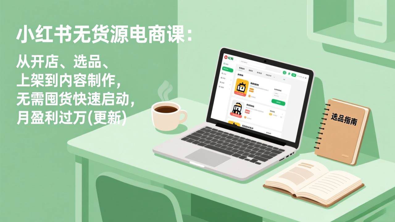 (18420期)小红书无货源电商课(5月12更新):从开店、选品、上架到内容制作,无需囤货快速启动,月盈利过万 (18420期)小红书无货源电商课(5月12更新):从开店、选品、上架到内容制作,无需囤货快速启动,月盈利过万