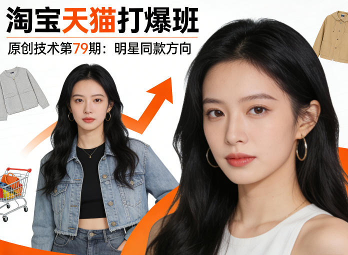 《淘宝天猫打爆班》原创技术第79期：明星同款方向